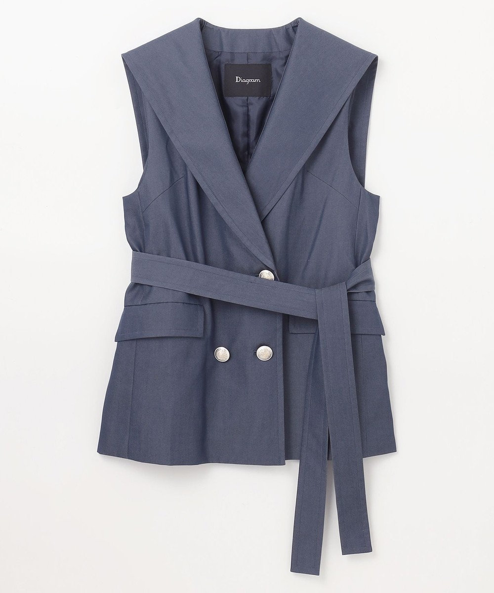 GRACE CONTINENTAL セーラーカラーサテンベスト