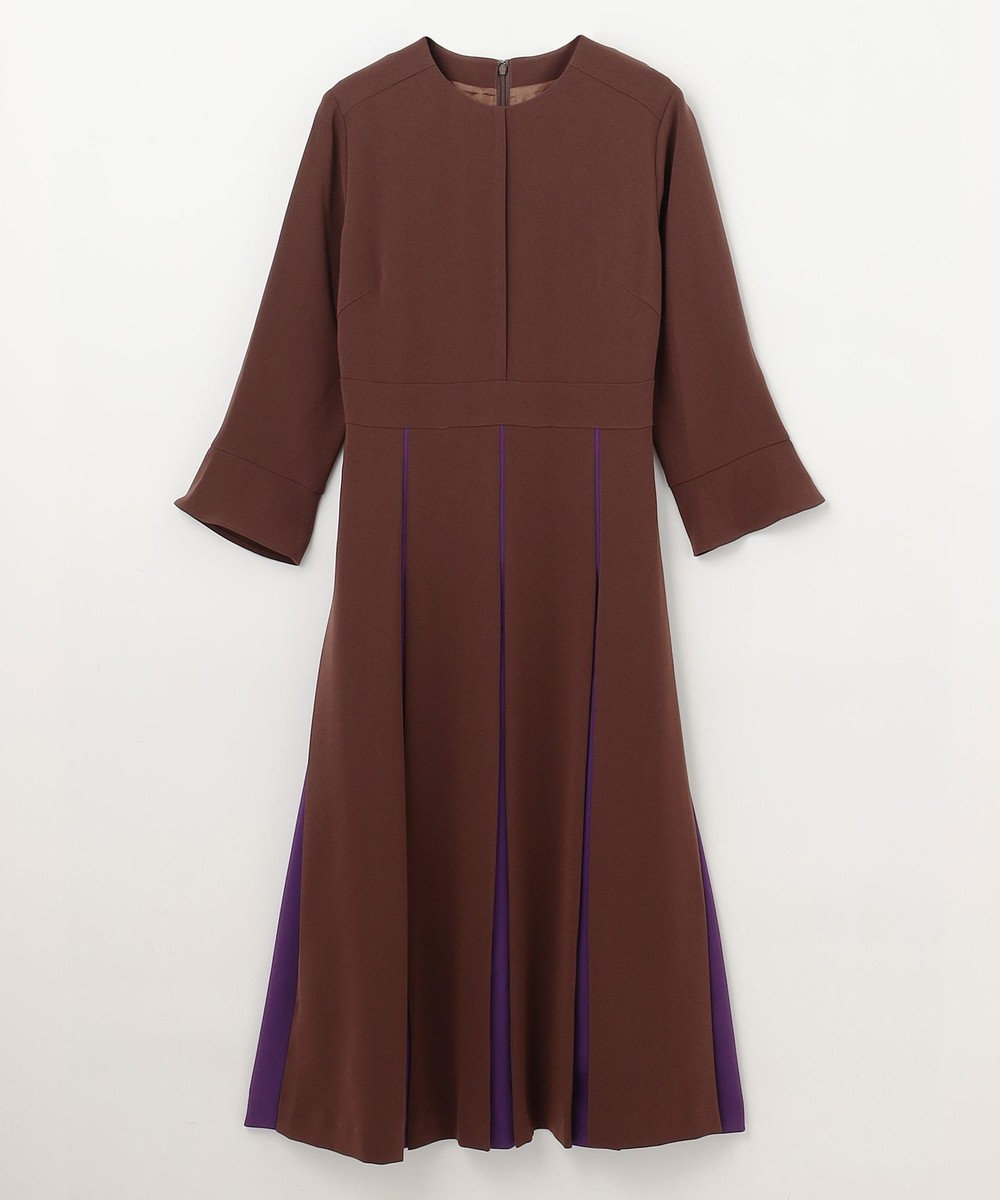 GRACE CONTINENTAL バイカラーラインドレス