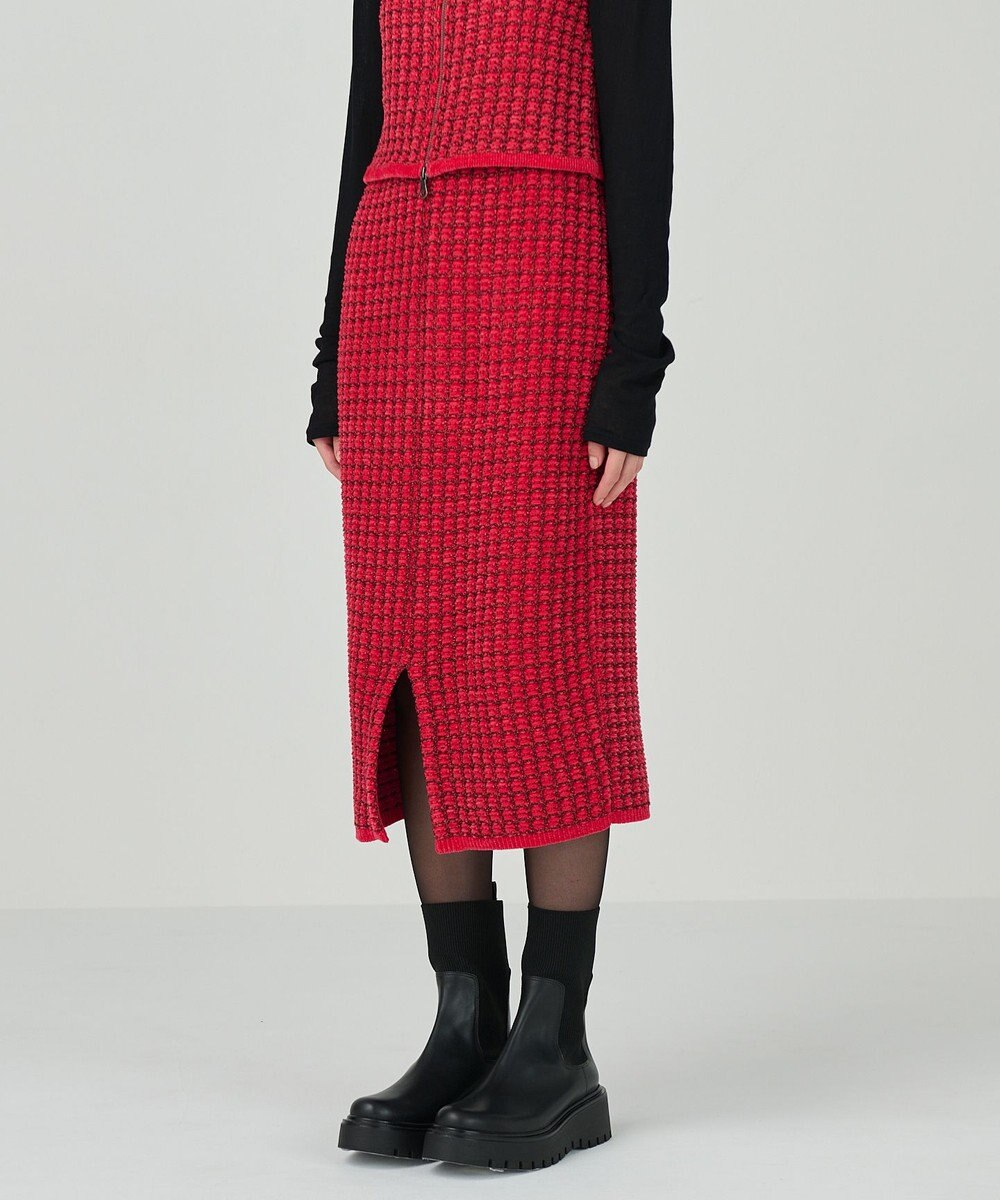 GRACE CONTINENTAL ツイードニットスカート