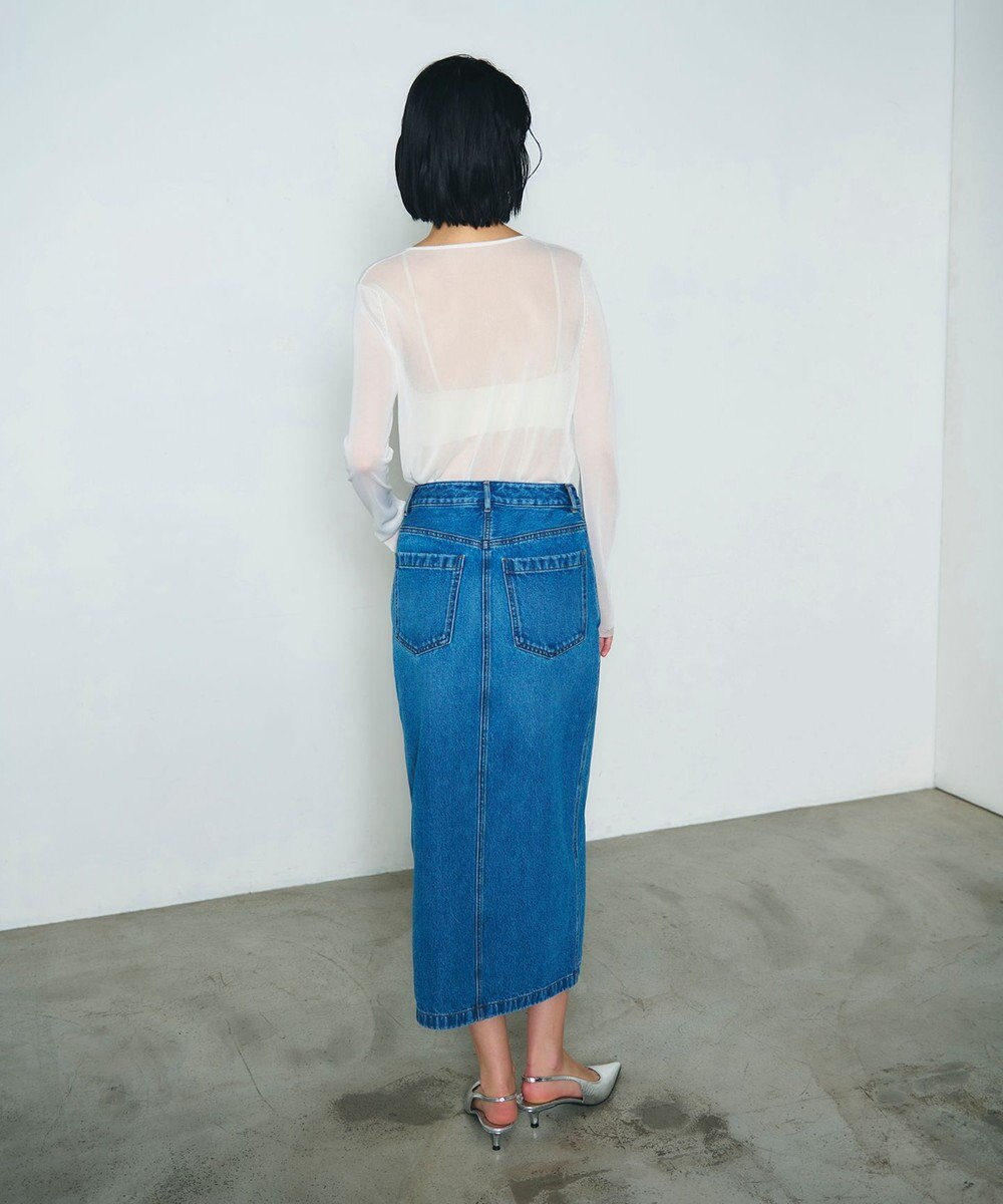 GRACE CONTINENTAL タイトデニムスカート