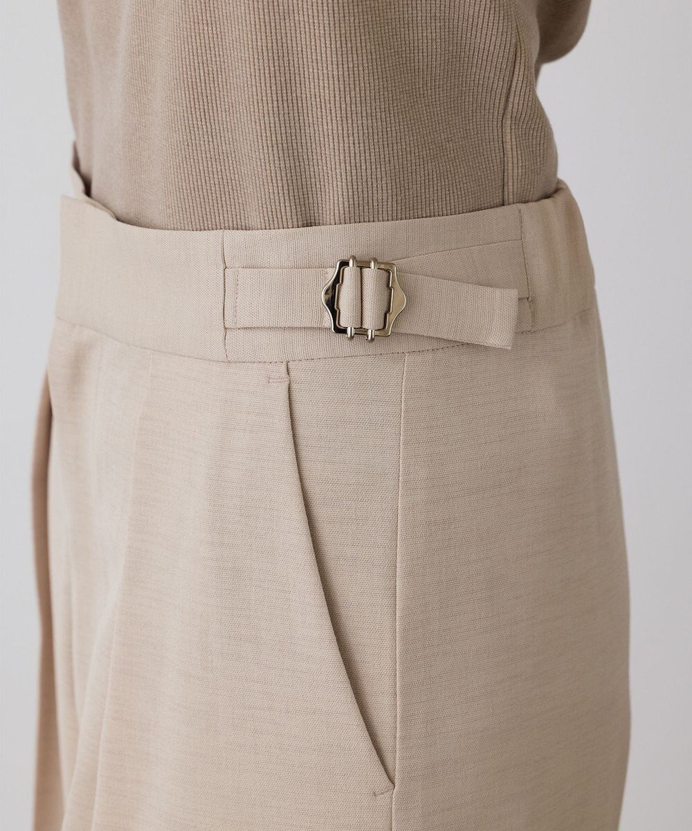 GRACE CONTINENTAL スラブストレッチタックパンツ 