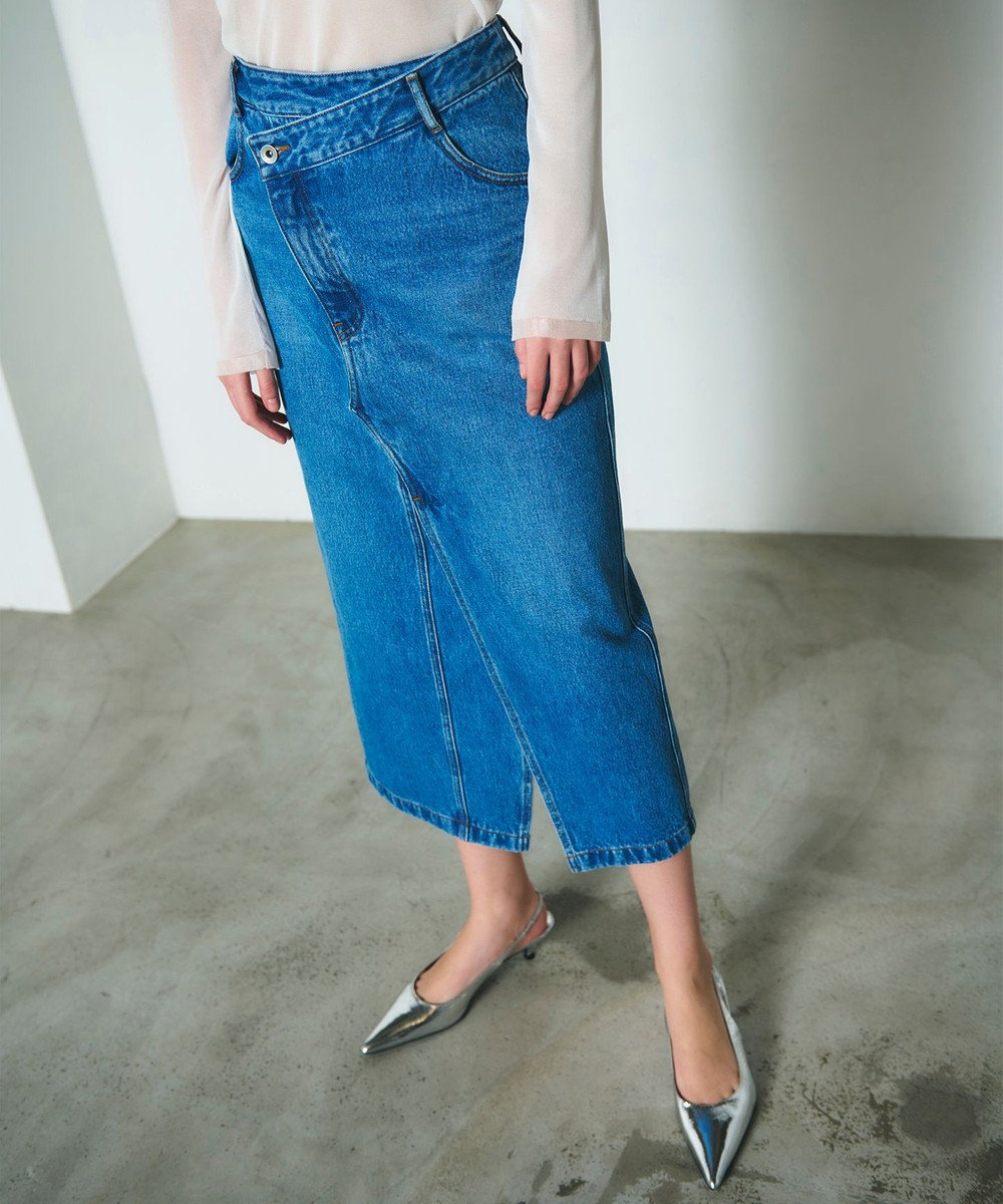 GRACE CONTINENTAL タイトデニムスカート