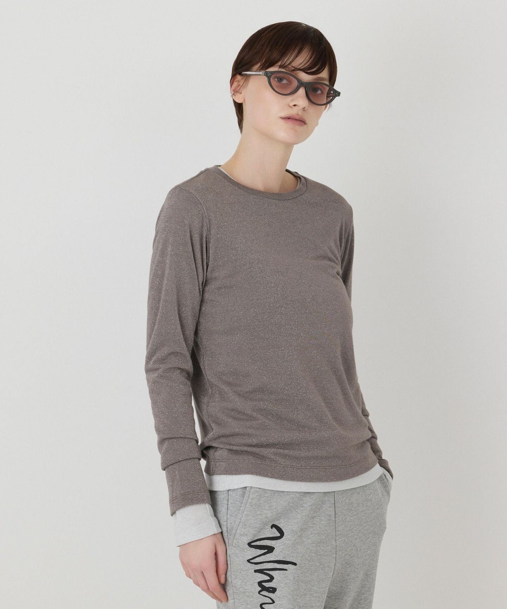 GRACE CONTINENTAL ラメクルーカットトップ 