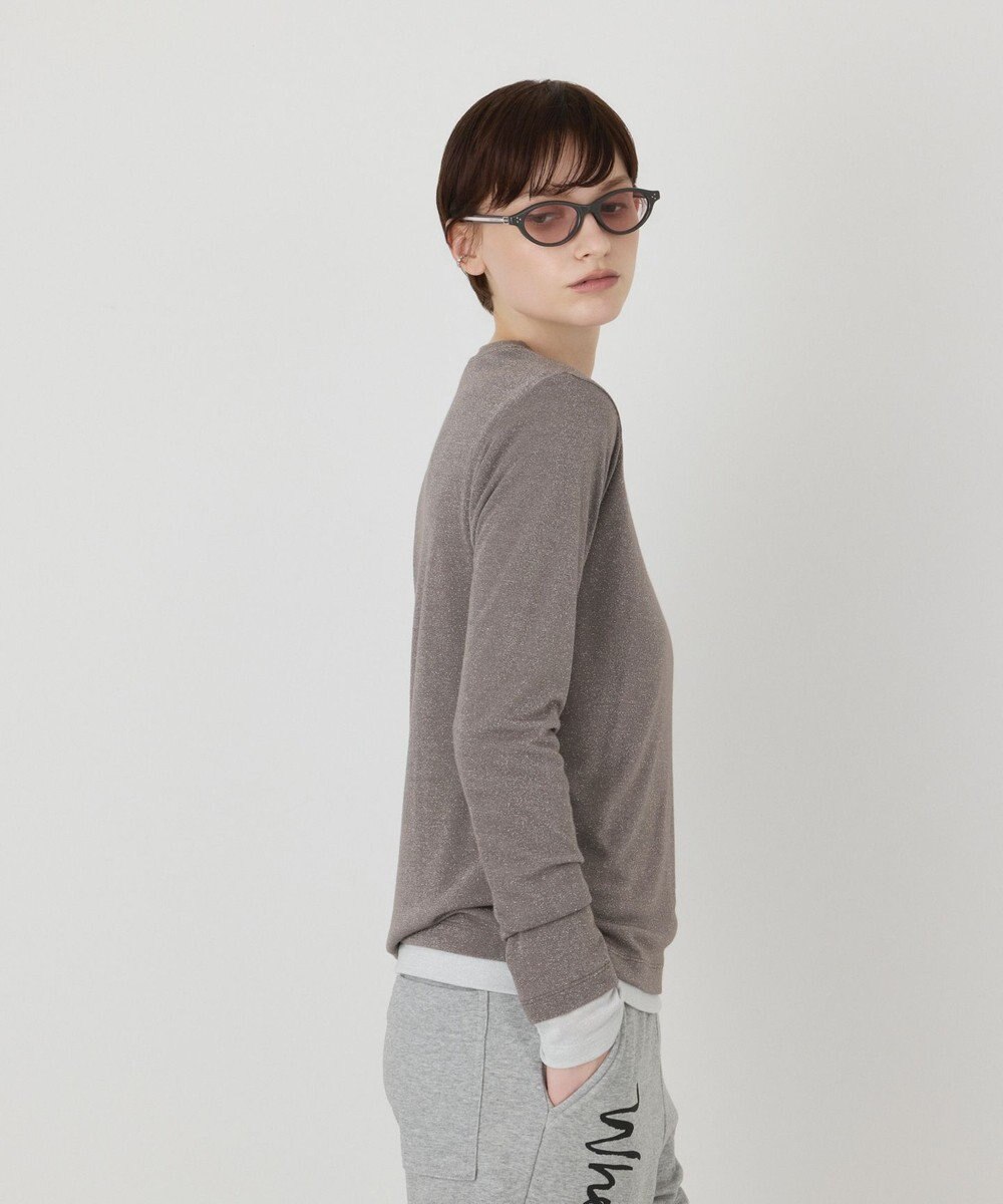 GRACE CONTINENTAL ラメクルーカットトップ 