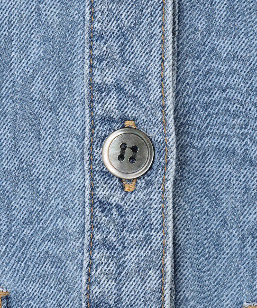 GRACE CONTINENTAL バックタックデニムシャツ