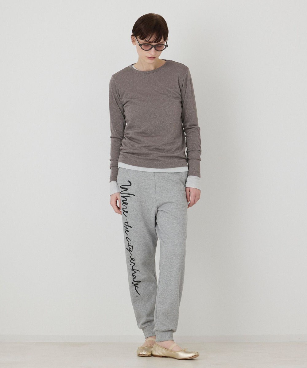 GRACE CONTINENTAL ラメクルーカットトップ 