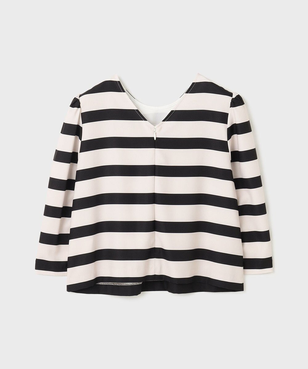 GRACE CONTINENTAL ボーダープリントトップ 