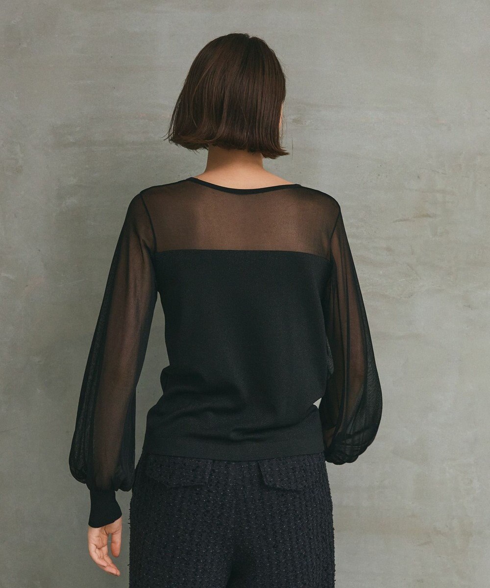 GRACE CONTINENTAL ラメコンビシアーニット 