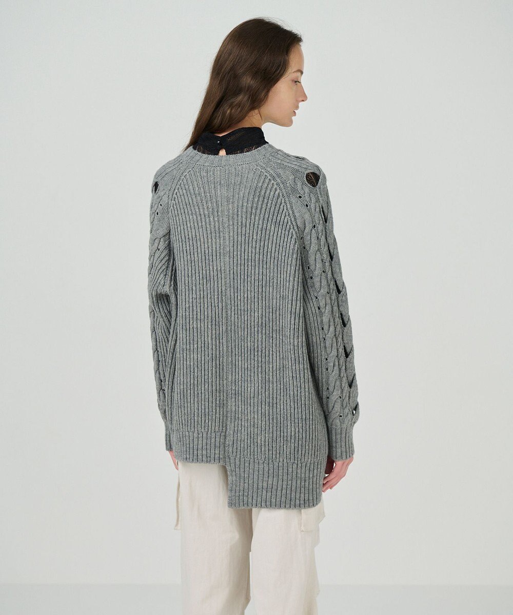 GRACE CONTINENTAL オーバーケーブルニットトップ 
