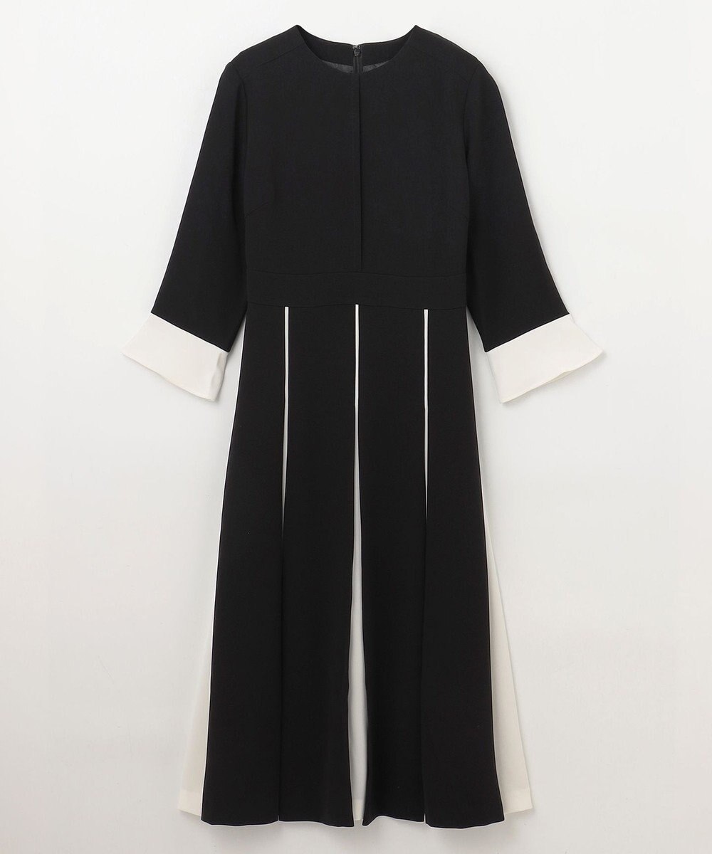 GRACE CONTINENTAL バイカラーラインドレス