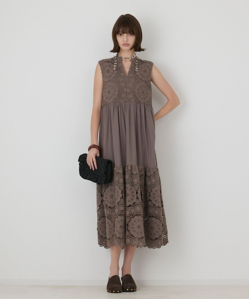 GRACE CONTINENTAL エンブロイダリーワンピース 