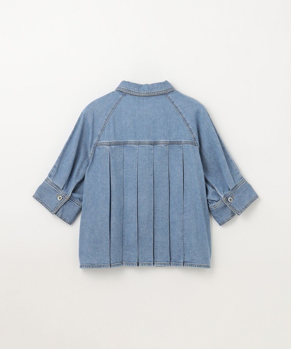 GRACE CONTINENTAL バックタックデニムシャツ