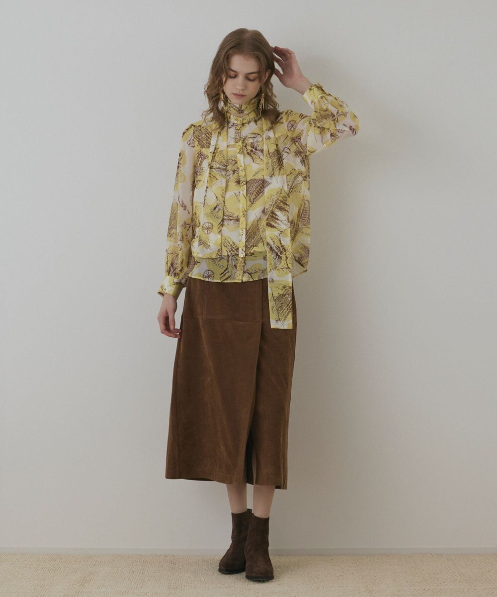 GRACE CONTINENTAL スカ－フタイブラウス 