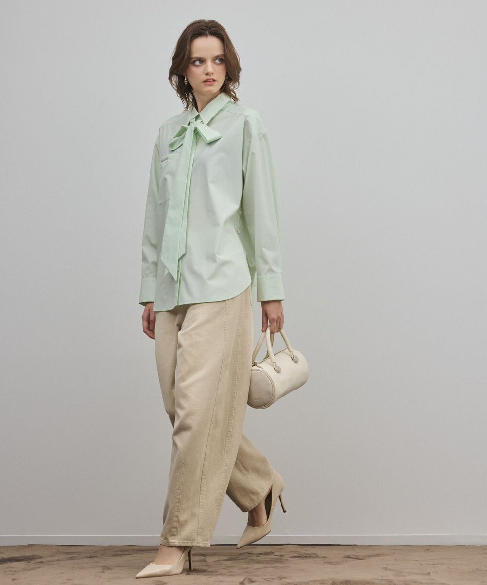 GRACE CONTINENTAL サイド切替バレルパンツ 