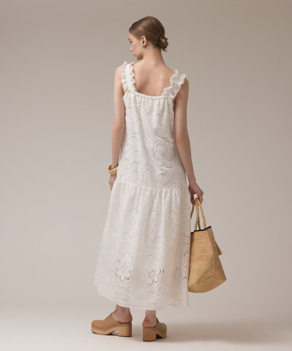 GRACE CONTINENTAL カットワーク刺繍ワンピース