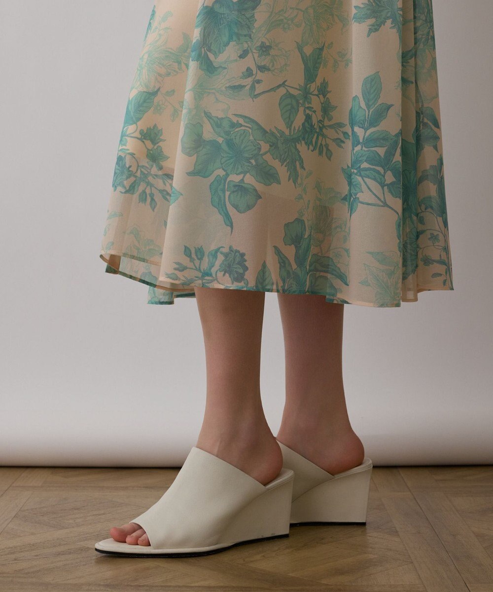 GRACE CONTINENTAL シャドーフラワープリントワンピース