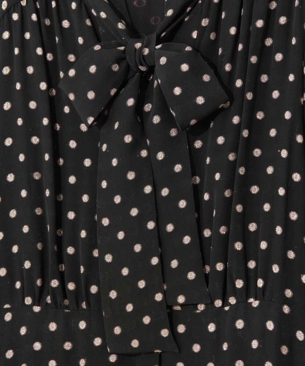 GRACE CONTINENTAL ドットラメジャガードドレス