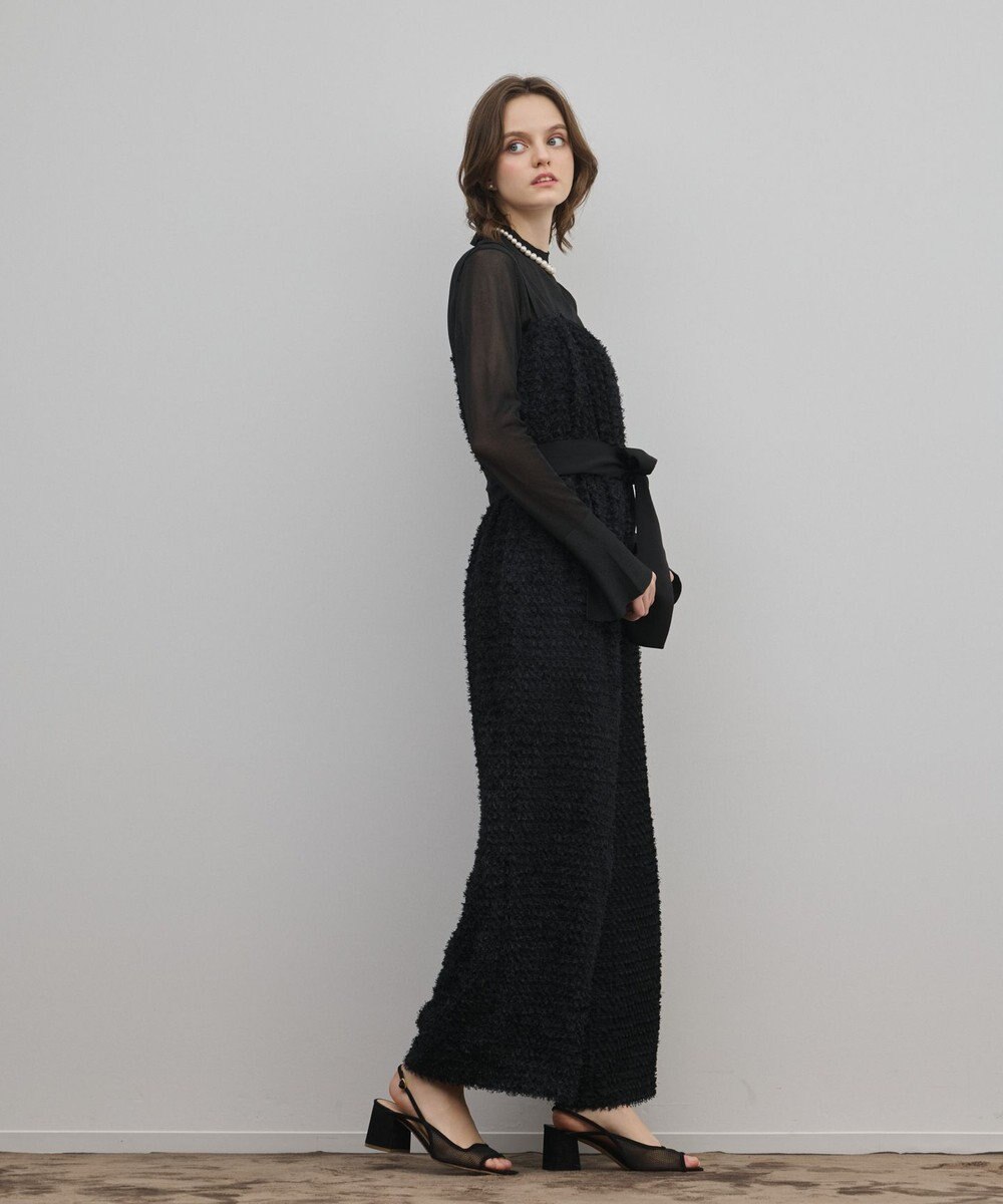 GRACE CONTINENTAL カットジャガードサロペット 