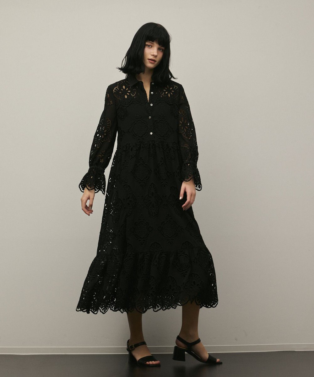 GRACE CONTINENTAL カットレースワンピース 