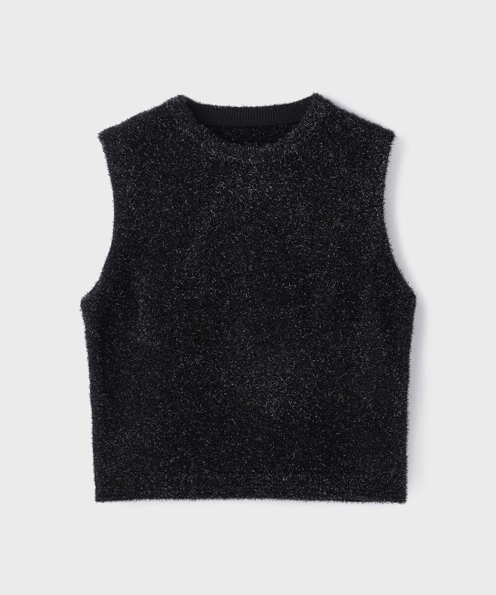 GRACE CONTINENTAL ラメフェザ－ニットトップ 