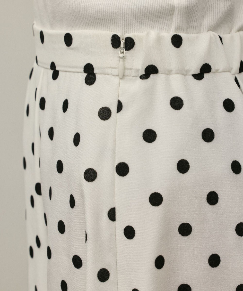 GRACE CONTINENTAL ドットフロッキータックスカート 