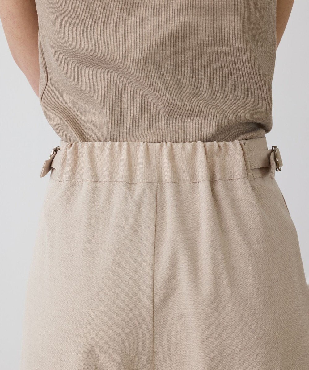 GRACE CONTINENTAL スラブストレッチタックパンツ 