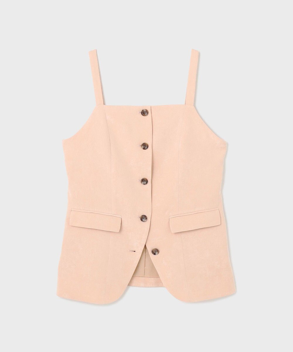 GRACE CONTINENTAL クラッシュサテンキャミトップ 