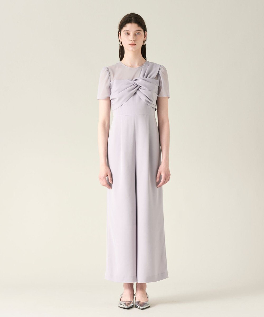 GRACE CONTINENTAL ドレープリボンサロペット 