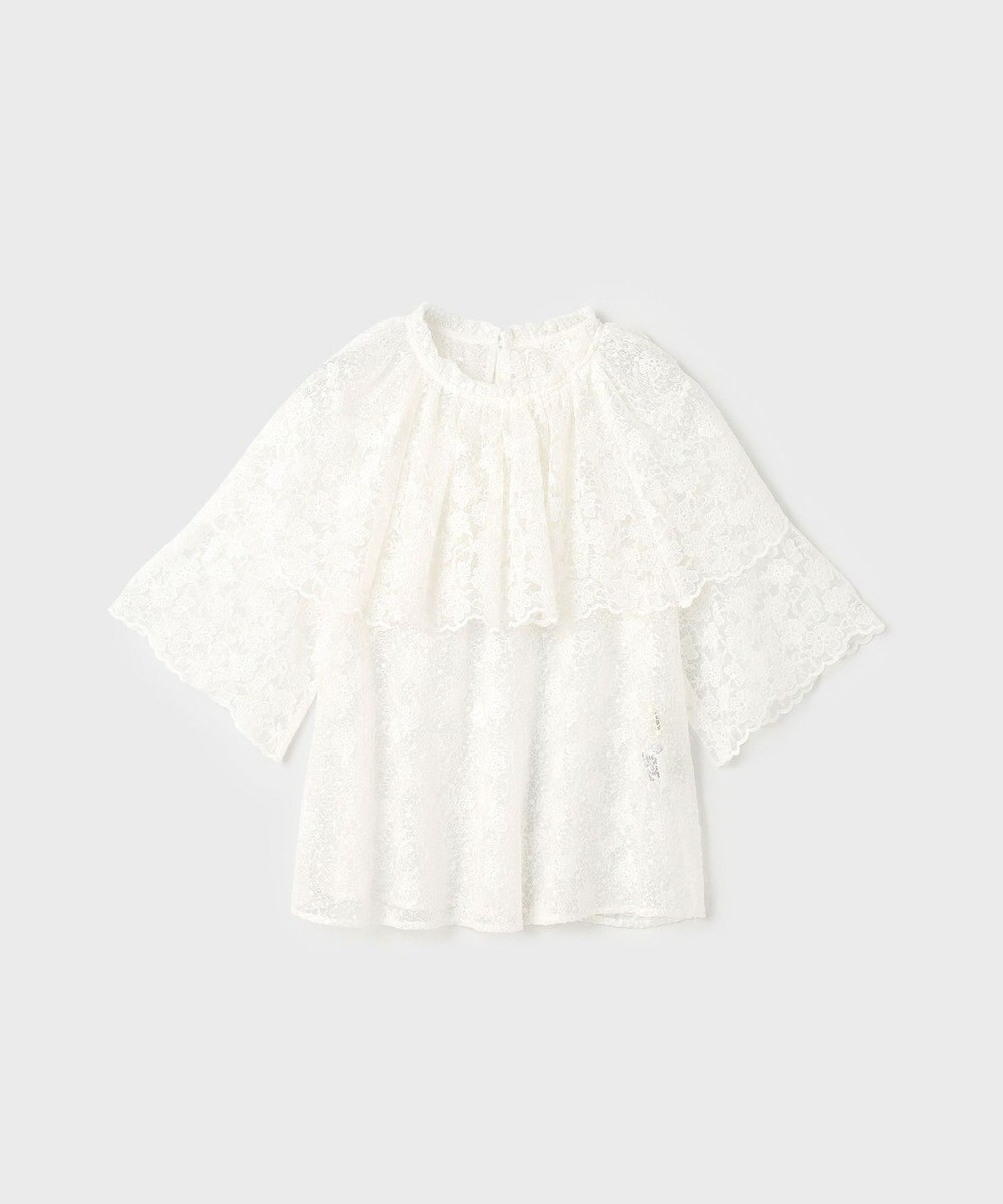 GRACE CONTINENTAL レースケープブラウス 