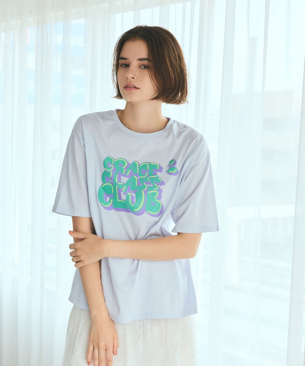 GRACE CONTINENTAL / グレースコンチネンタル グラフィティプリントTシャツ グラフィティプリントTシャツ / GRACE CONTINENTAL | GRACE