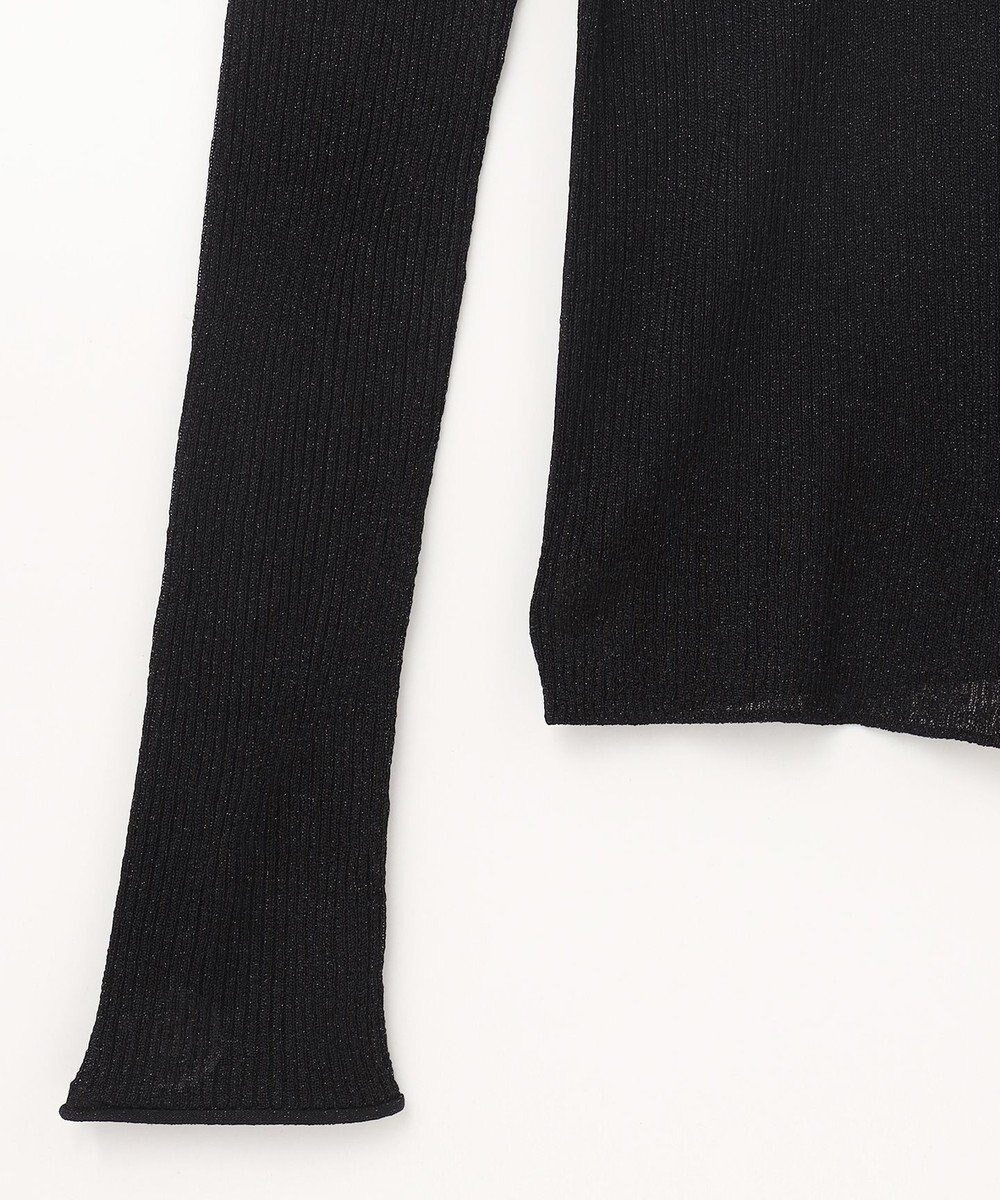 GRACE CONTINENTAL ラメシアーリブニットトップ 