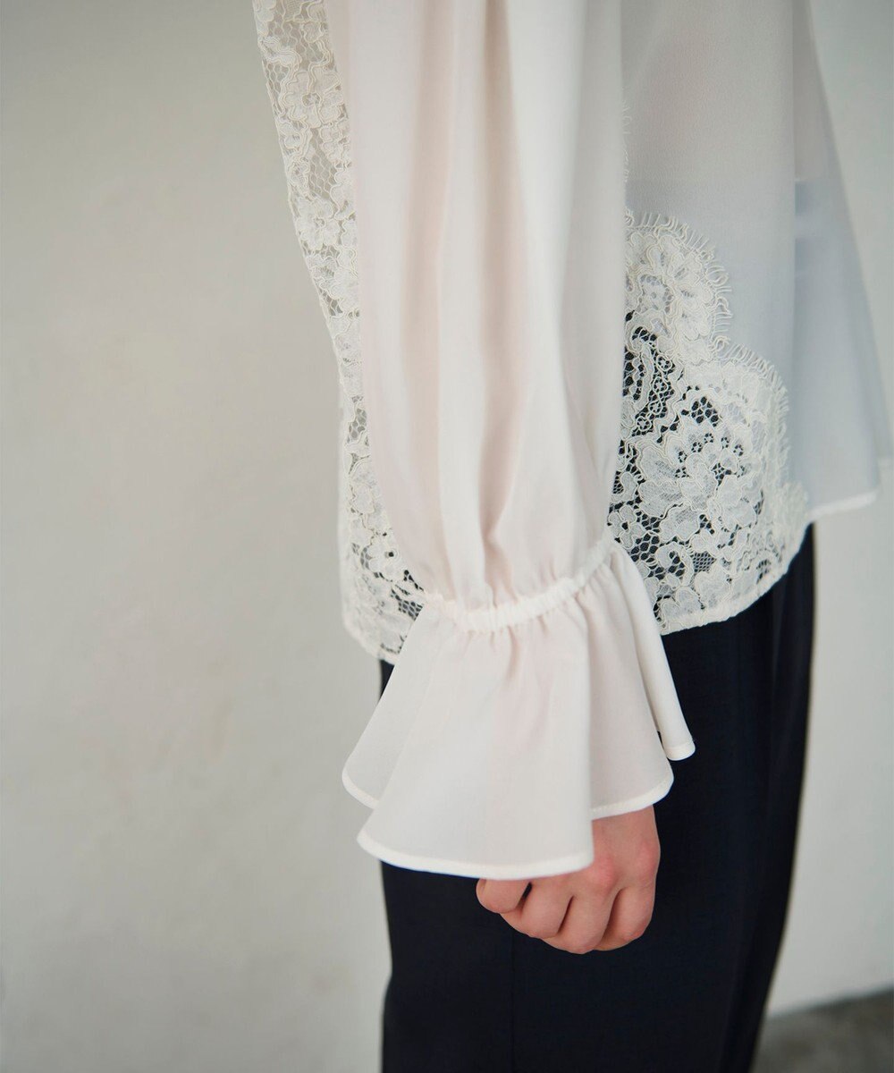 GRACE CONTINENTAL レースコンビブラウス 