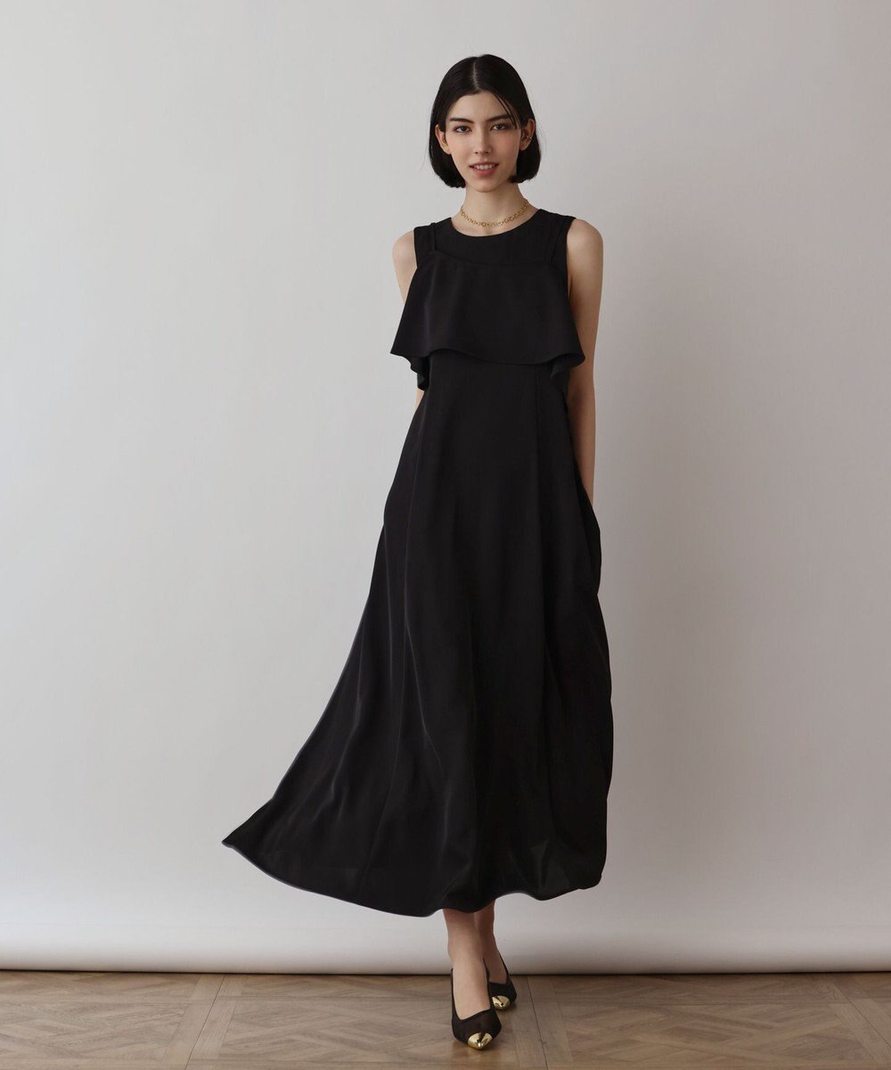 GRACE CONTINENTAL サテンレイヤードワンピース 