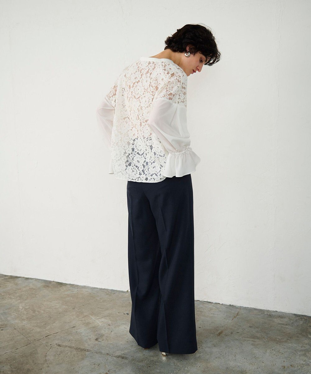 GRACE CONTINENTAL レースコンビブラウス 