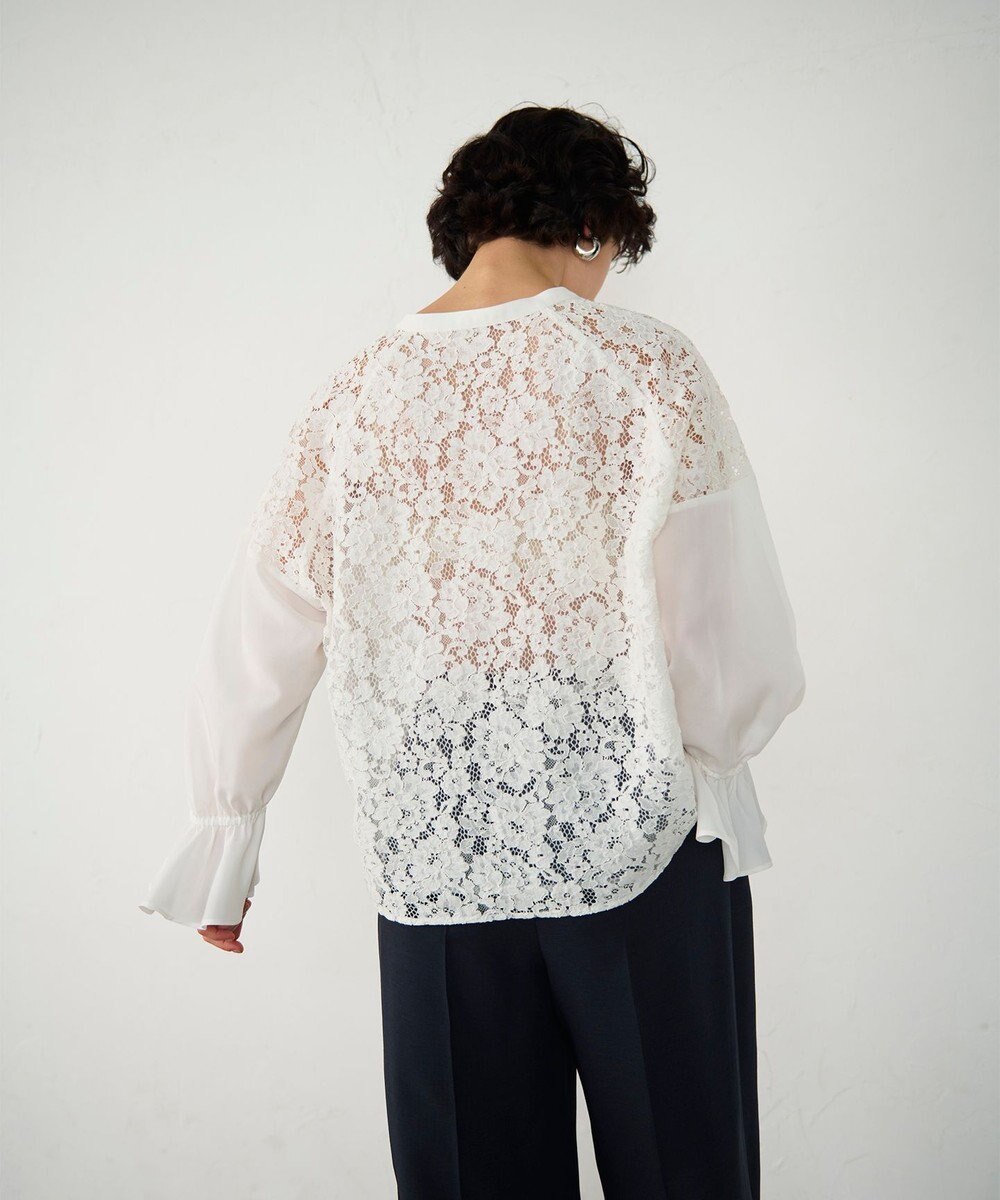 GRACE CONTINENTAL レースコンビブラウス 