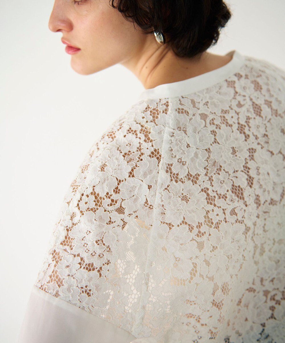 GRACE CONTINENTAL レースコンビブラウス 