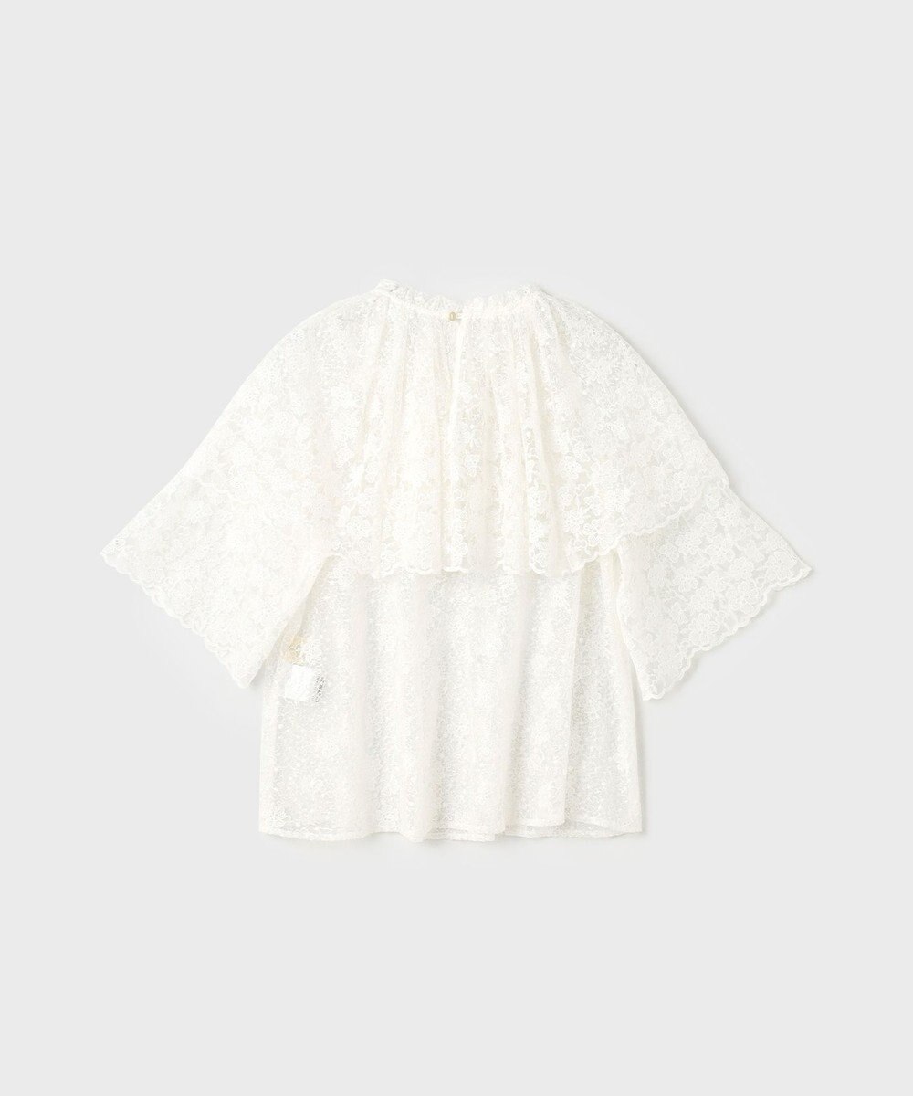 GRACE CONTINENTAL レースケープブラウス 