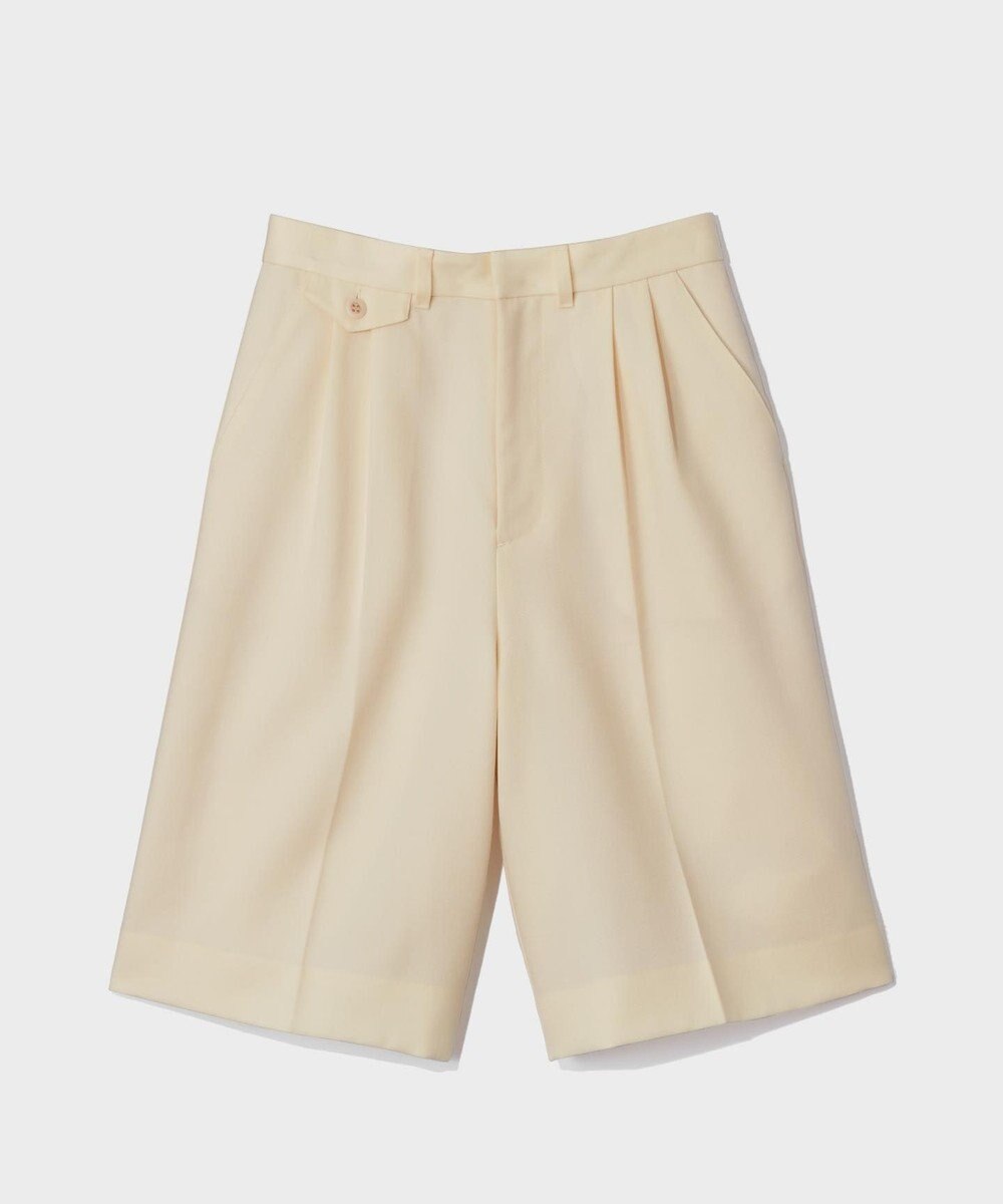 GRACE CONTINENTAL ウールツイルハーフパンツ 