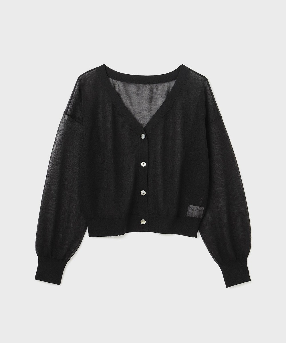 GRACE CONTINENTAL ブライトシアーニットカーディガン