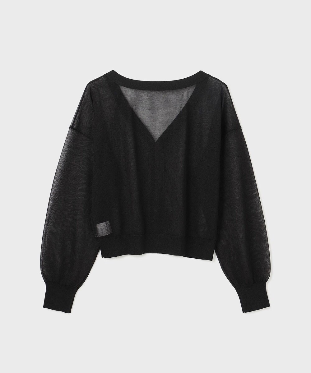 GRACE CONTINENTAL ブライトシアーニットカーディガン