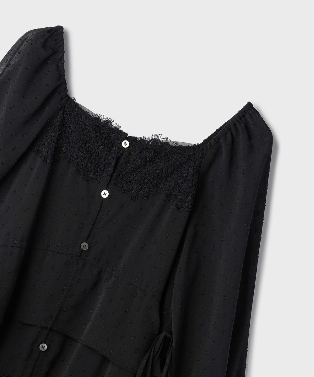 GRACE CONTINENTAL レースコンビカットジャガードワンピース 