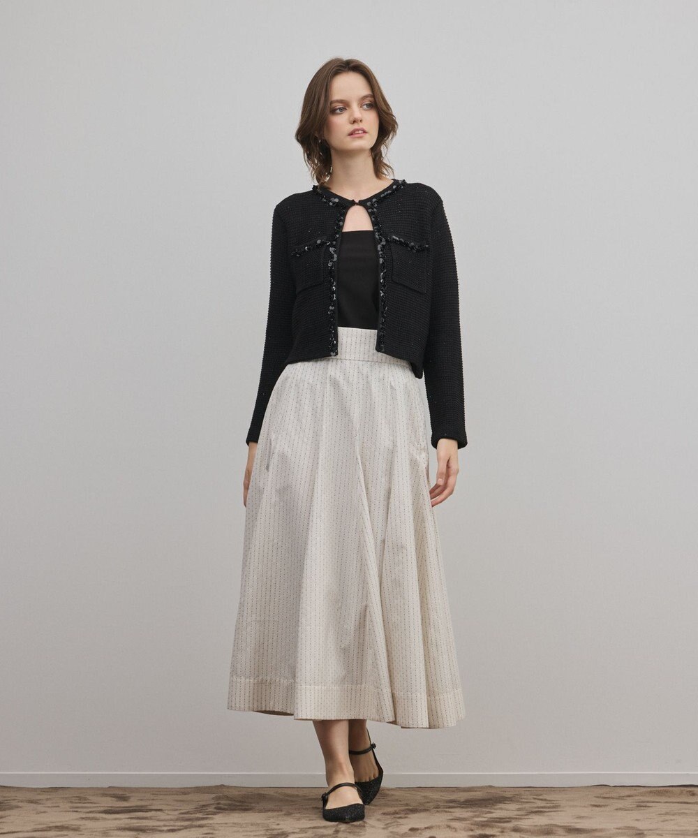 GRACE CONTINENTAL ブレードツイードニットジャケット 