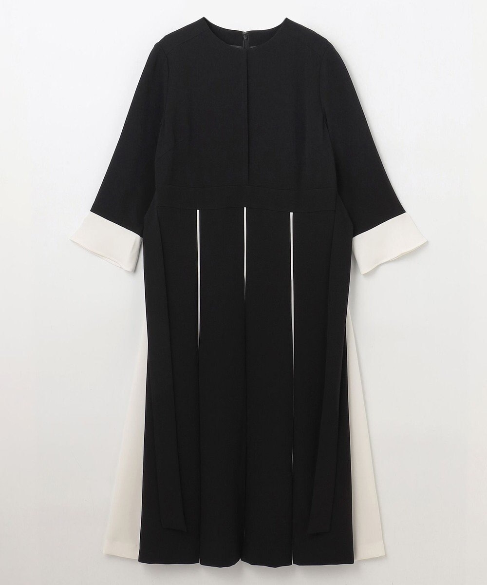 GRACE CONTINENTAL バイカラーラインドレス 