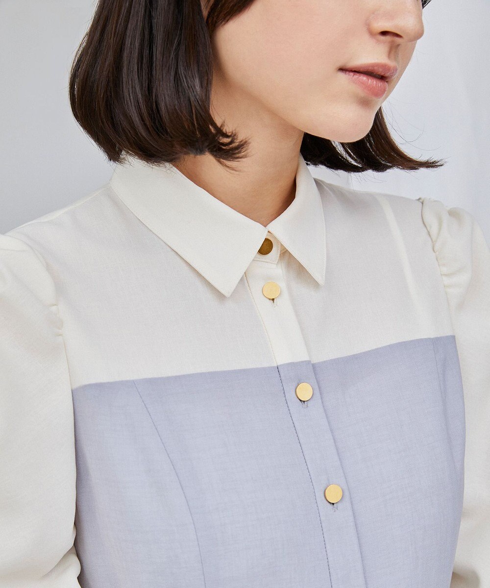 オンライン限定 バイカラーシャツワンピース Grace Continental Grace Continental グレースコンチネンタル 通販 オンライン限定 バイカラーシャツワンピース Grace Continental Grace Continental グレースコンチネンタル 通販