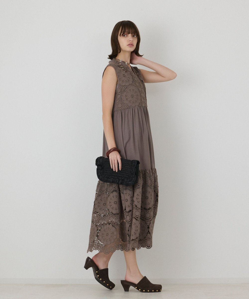 GRACE CONTINENTAL エンブロイダリーワンピース 
