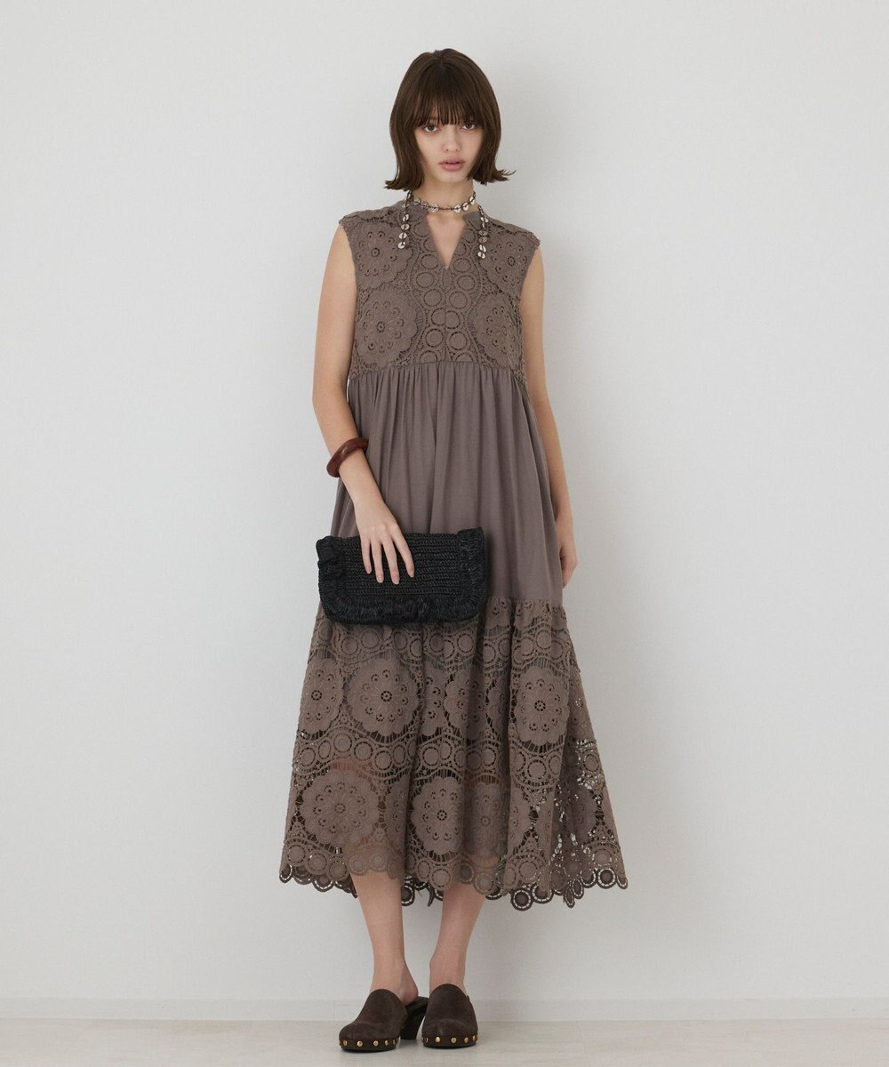 GRACE CONTINENTAL エンブロイダリーワンピース 