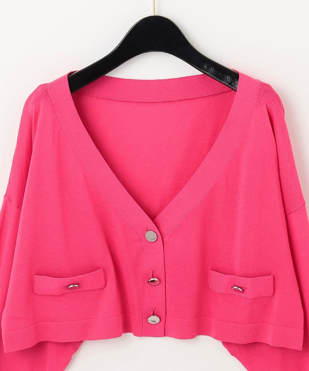 GRACE CONTINENTAL ショートルーズニットカーディガン