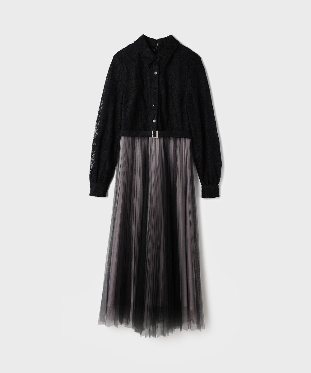 GRACE CONTINENTAL コードレースプリーツワンピース 