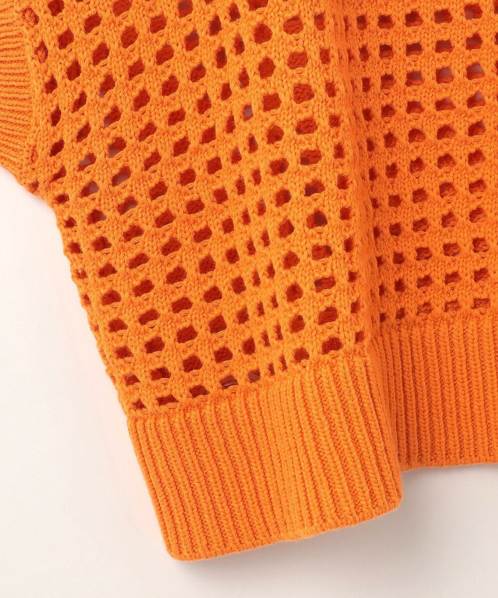 GRACE CONTINENTAL メッシュルーズニットトップ 