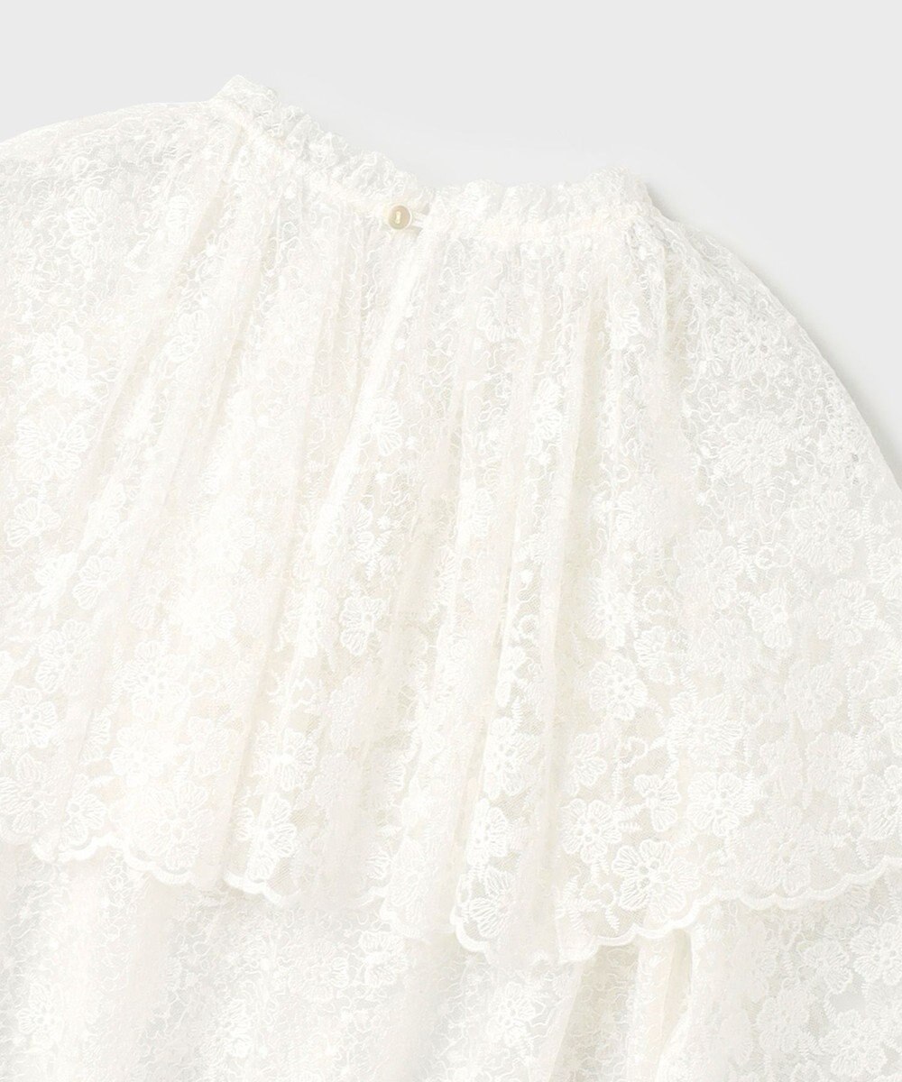 GRACE CONTINENTAL レースケープブラウス 